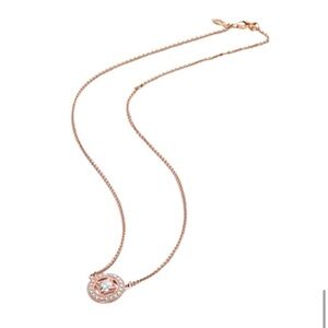 New Pandora Circle Collier Necklace 14k Rose Gold Plated